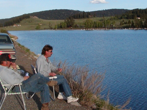 Fishing at Sidley Lake in northeastern Washington