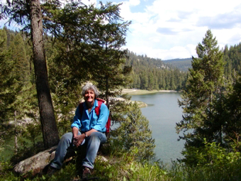 Bobbi leads wildflower hike at Beth Lake