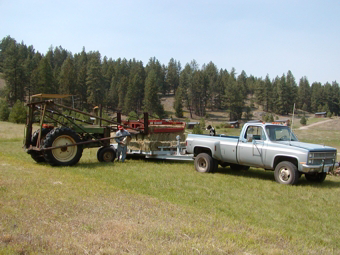 Pat Stice with 1947 John Deere